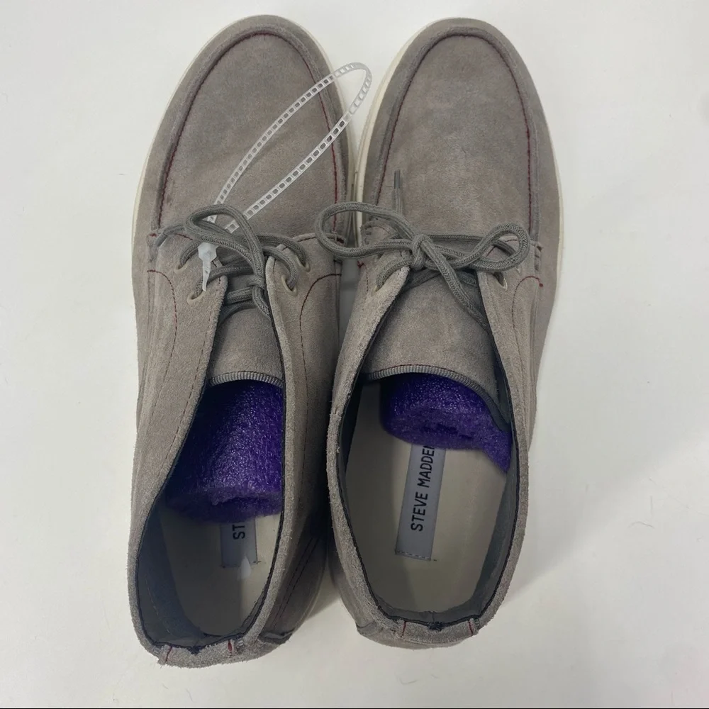 Steve Madden Fultown gray suede men’s chukka boot 13 nwot!